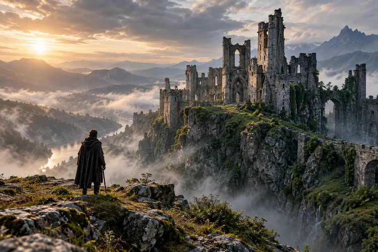 Advanced Symbolism of Ruins and Castles in Dark Fantasy Films